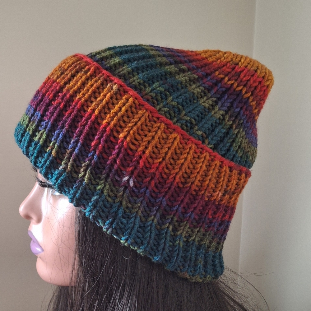 Multicolor Striped Knit Balaclava - Picture 7 of 8